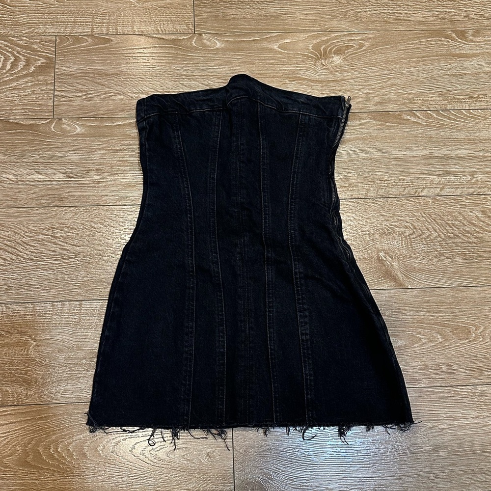 Black Denim Mini Dress